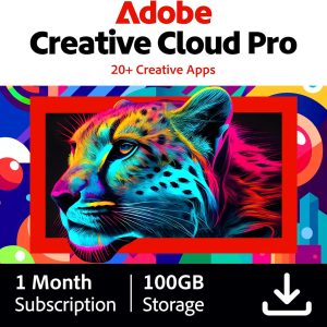 Adobe Creative Cloud Pro | 20+ creative apps plus 100GB Storage | 12-Month Subscription with Auto-Renewal|PC/Mac